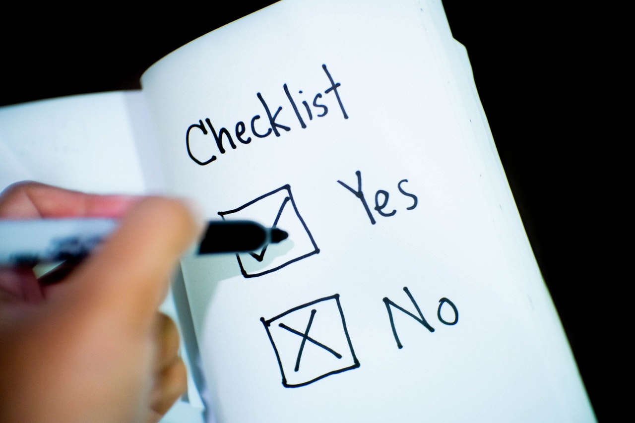 checklist- pexels